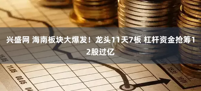 兴盛网 海南板块大爆发！龙头11天7板 杠杆资金抢筹12股过亿